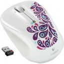 Мышка Logitech Cordless M325 Wh paisley (910-003021)