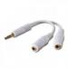 Переходник Jack 3.5mm to 2xJack 3.5 F Belkin (F8V234eaWHT-APL)