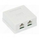 Розетка RJ45 x2 FTP 5e EvroMedia (MB-STP2)