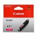 Картридж CANON CLI-451 Magenta PIXMA MG5440/  MG6340 (6525B001)