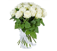 25 белых роз Аваланч